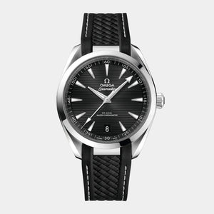 Seamaster Aqua Terra 41mm - Black Teak Dial on Rubber Strap