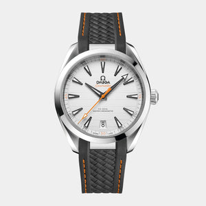 omega Seamaster Aqua Terra 41mm - Silver Teak Dial on Rubber Strap 22012412102002