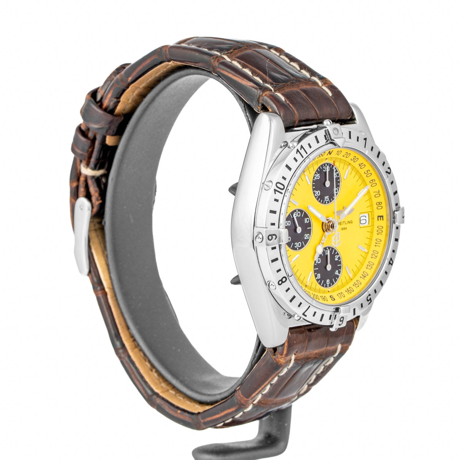 Breitling Chronomat Longitude GMT 39mm Yellow Dial - A20048
