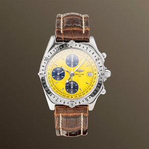 Breitling Chronomat Longitude GMT 39mm Yellow Dial - A20048