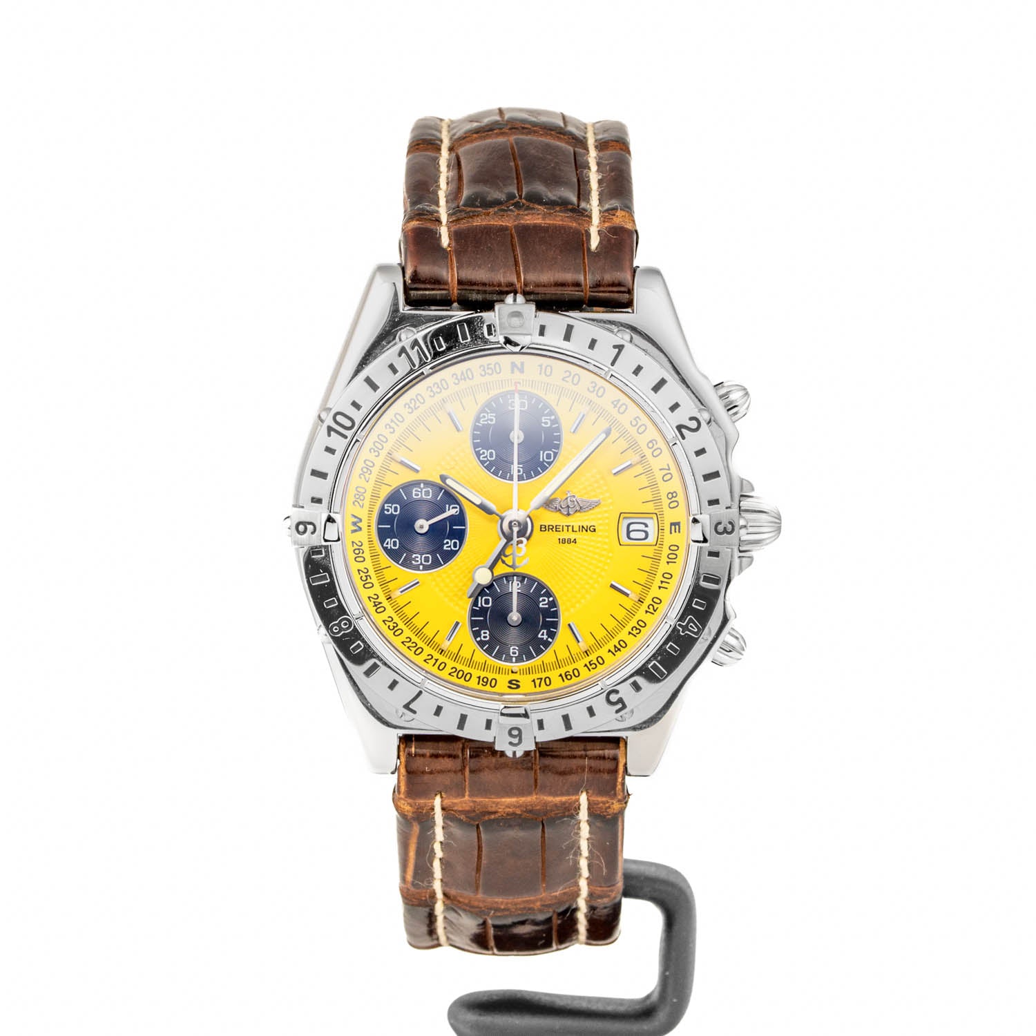 Breitling Chronomat Longitude GMT 39mm Yellow Dial - A20048
