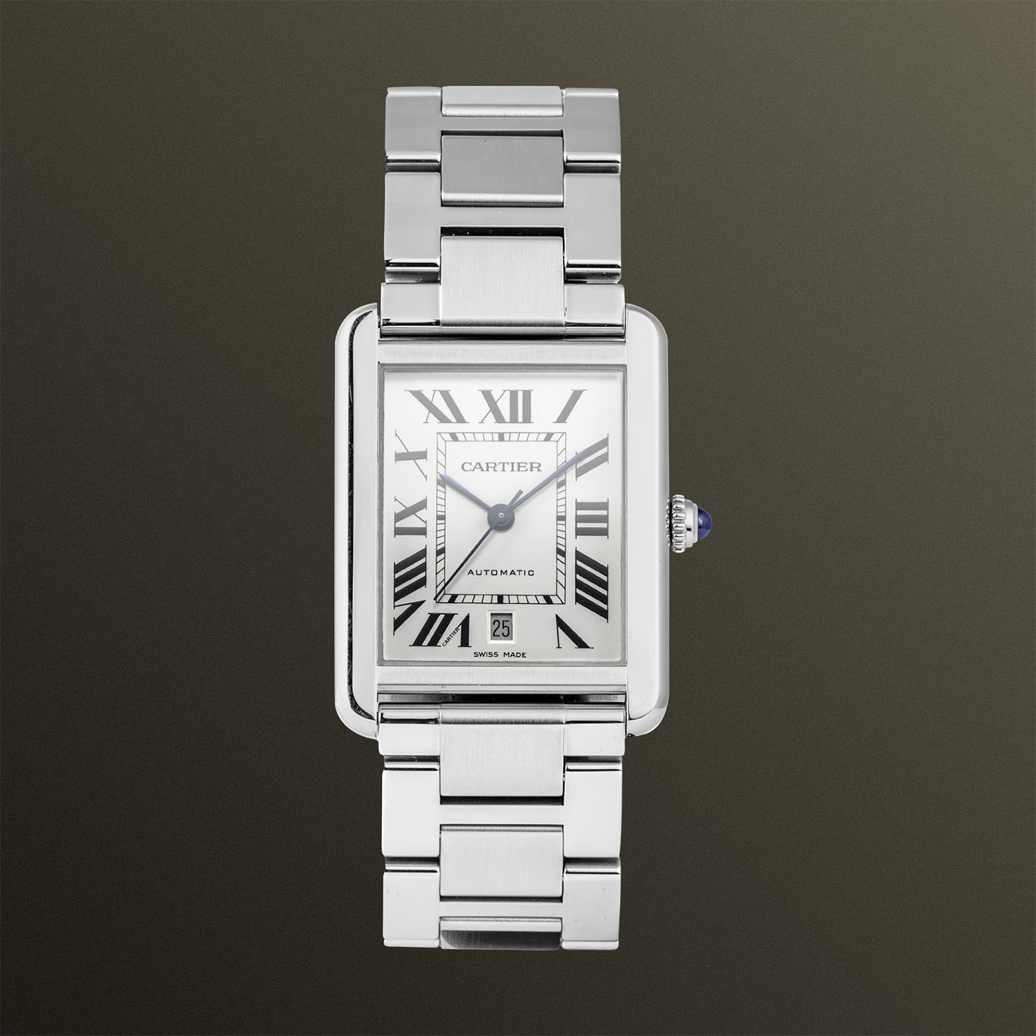 Cartier Tank Solo XL Silver Dial on Bracelet – W5200028