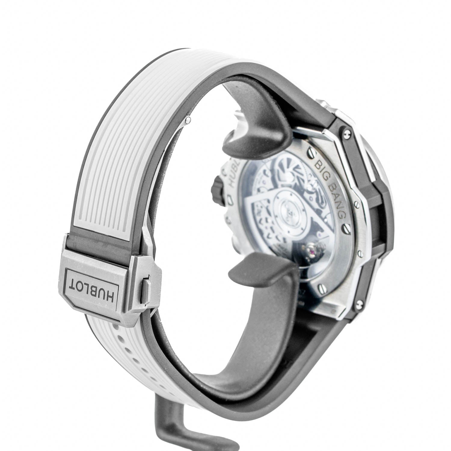 Hublot Big Bang Unico Titanium Pavé 42mm Skeleton Dial Rubber Strap - 441.NX.1171.RX.1104