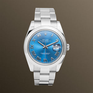 Rolex Datejust Blue Roman Dial 41mm - 126300