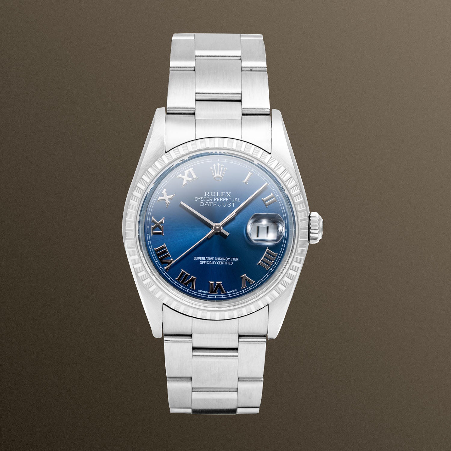 Rolex Datejust 36mm Blue Roman Dial - 16220
