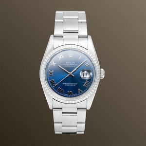 Rolex Datejust 36mm Blue Roman Dial - 16220