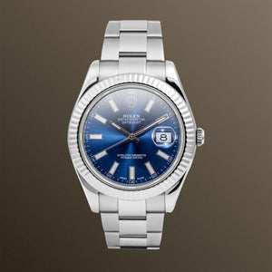 Rolex Datejust II 41mm Blue Sunburst Dial - 116334