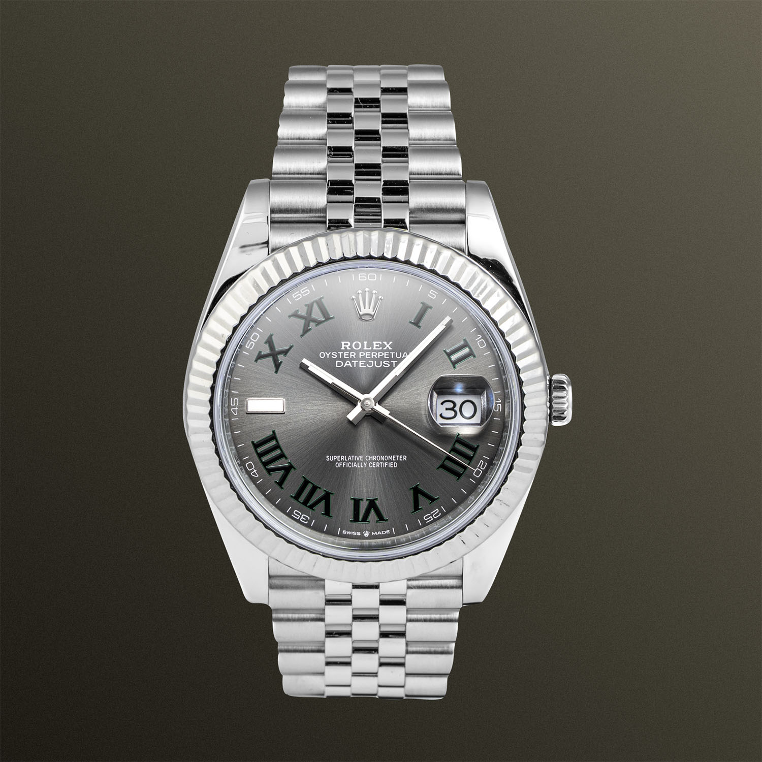 Rolex Datejust 41mm Wimbledon Dial Jubilee Bracelet - 126334