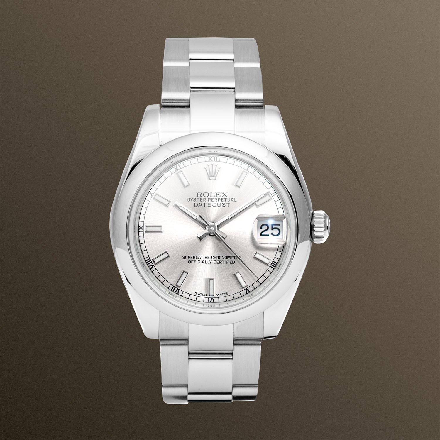 Rolex Datejust Silver Index Dial 31mm - 78240