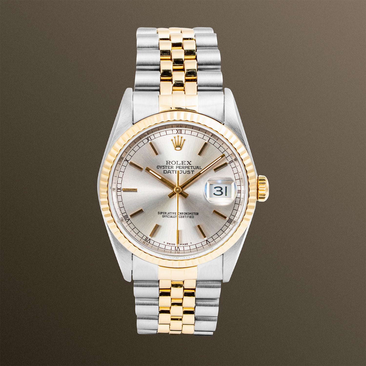 Rolex Datejust Two-Tone Silver Dial 36mm - 16233