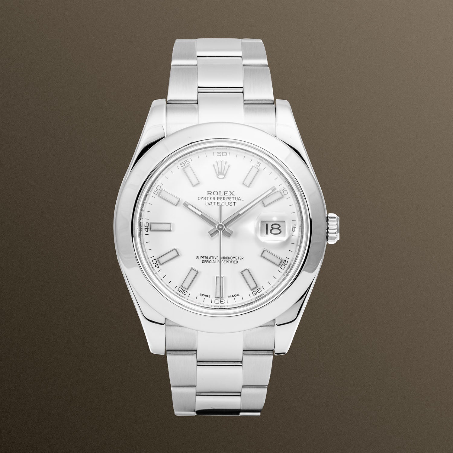 Rolex Datejust II White Index Dial 41mm - 116300