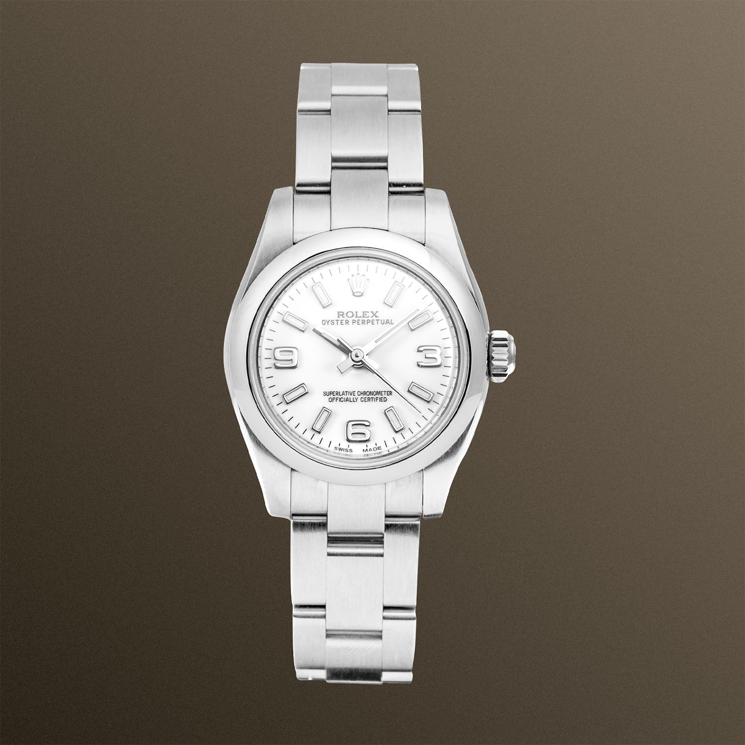 Rolex Oyster Perpetual White Arabic Dial 26mm - 176200