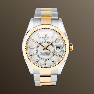 Rolex Sky-Dweller Two-Tone 42mm Silver Dial Oyster Bracelet - 326933
