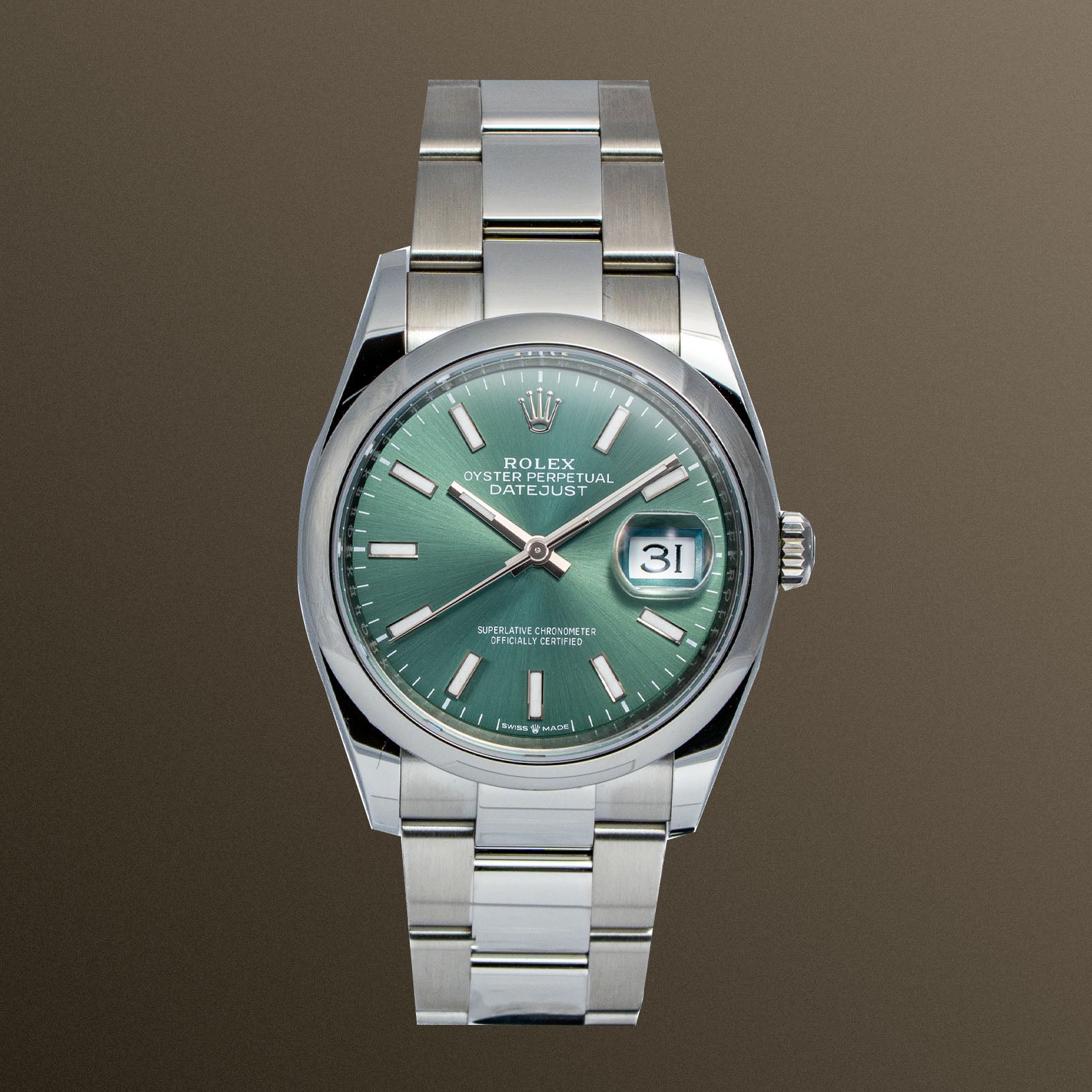 パパ pre-owned-rolex-sunburst-