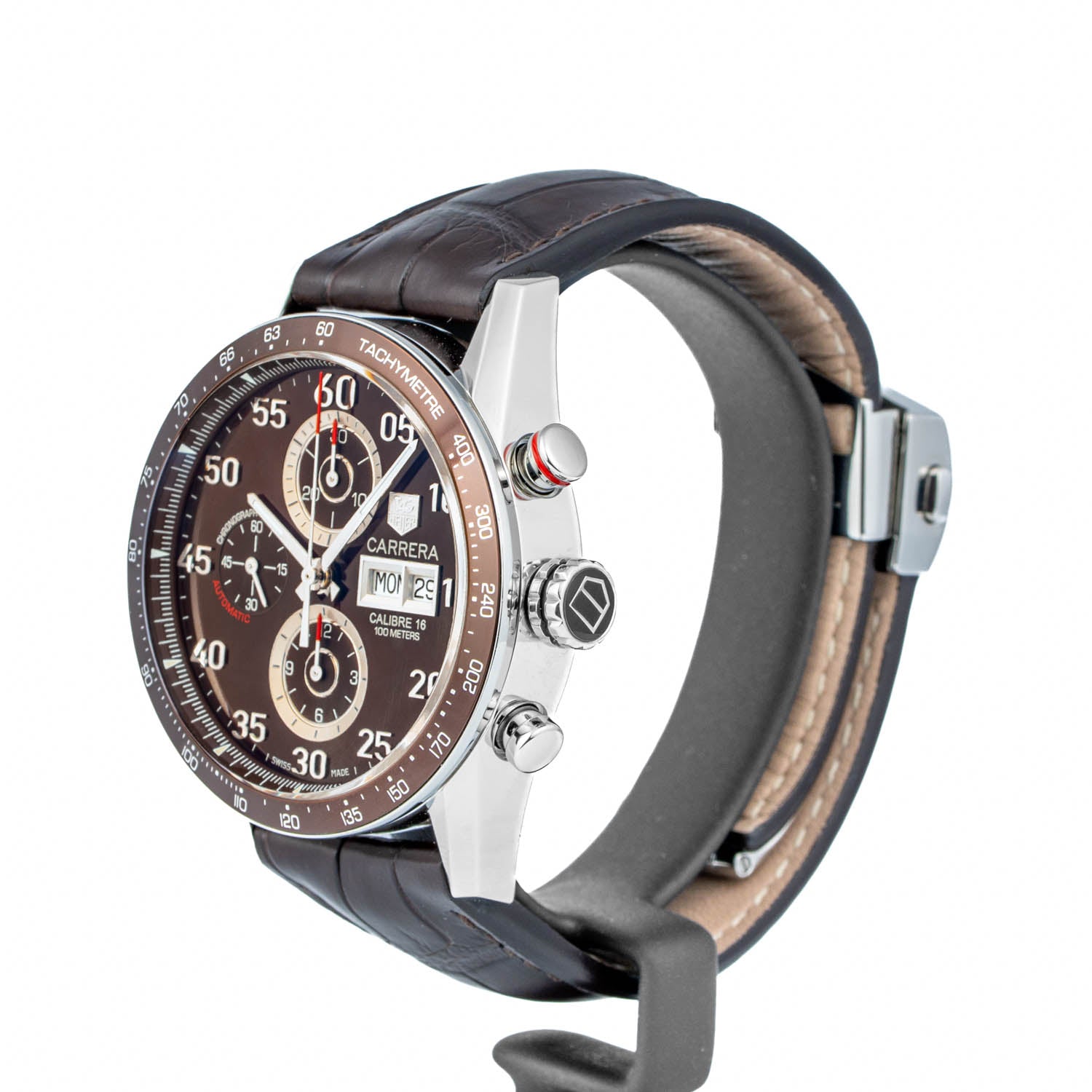 TAG Heuer Carrera Calibre 16 Day-Date Chronograph 43mm Brown Dial – CV2A12.FC6236