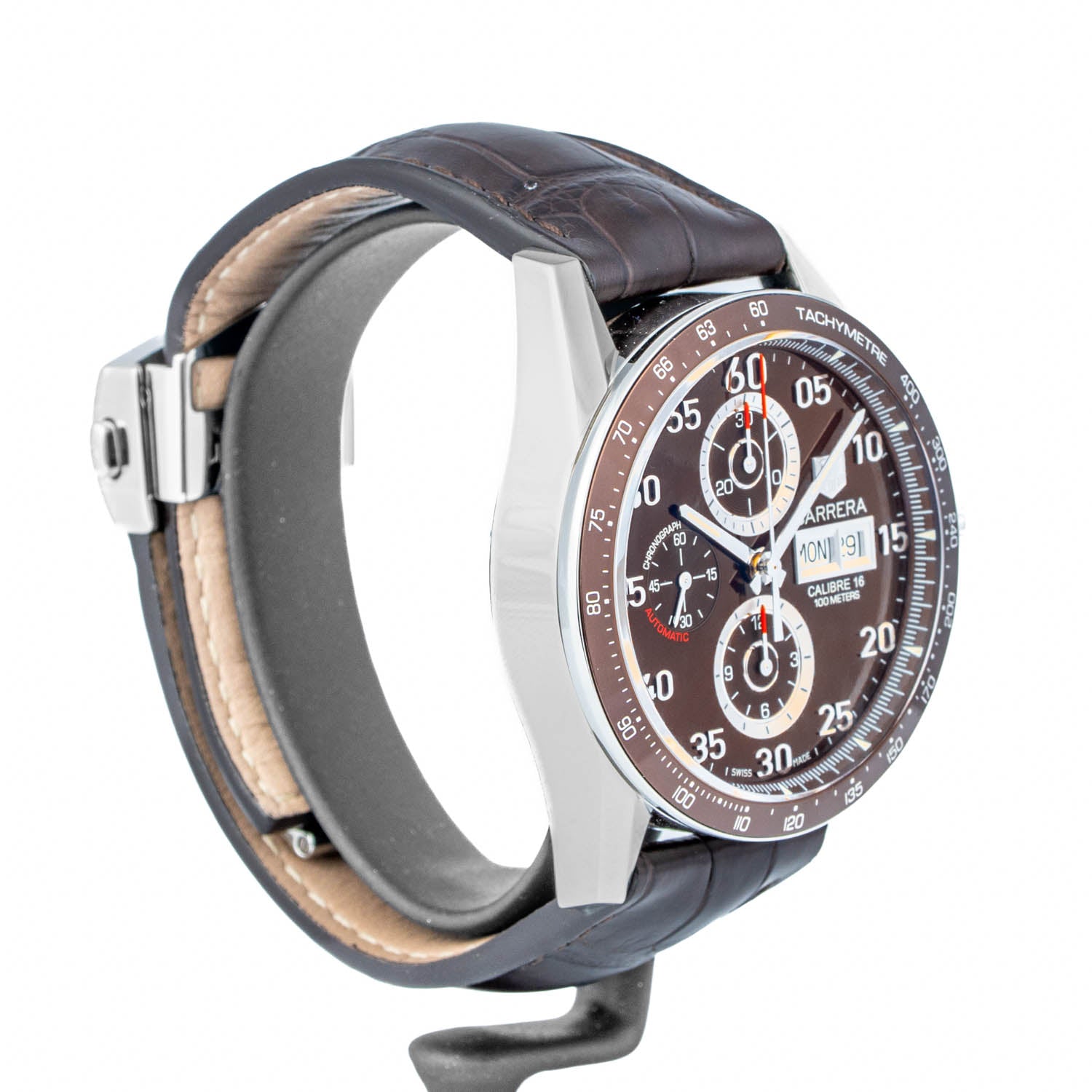 TAG Heuer Carrera Calibre 16 Day-Date Chronograph 43mm Brown Dial – CV2A12.FC6236