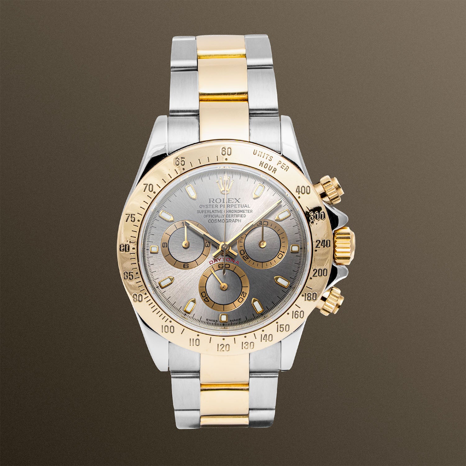 Two-Tone Rolex Daytona 40mm Slate Dial - 116523
