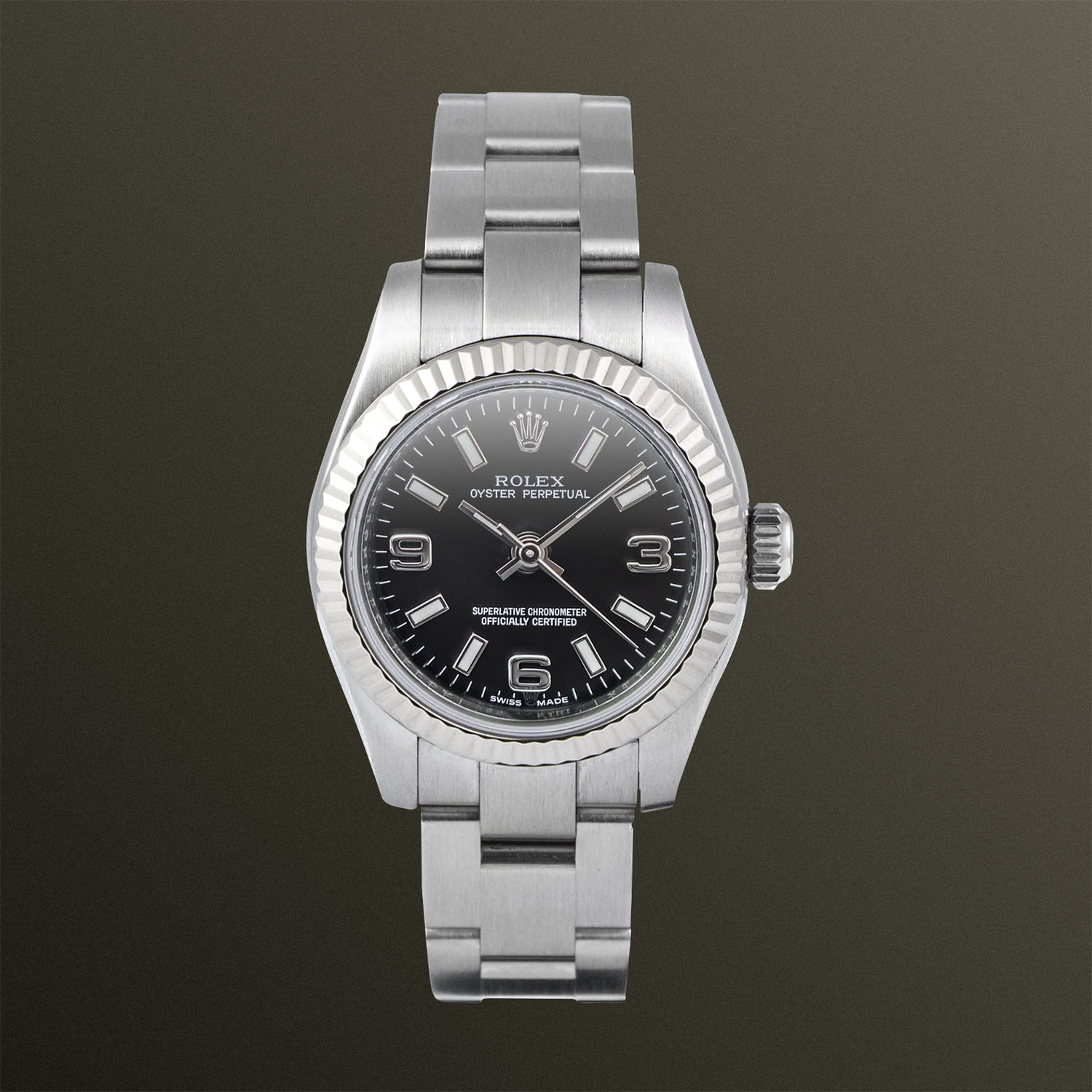 Rolex Datejust 26mm Black Arabic Dial Oyster Bracelet – 176234