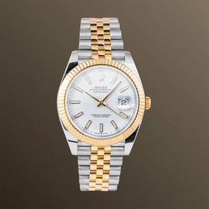 Rolex Datejust 41mm White Dial Two-Tone Jubilee Bracelet – 126333