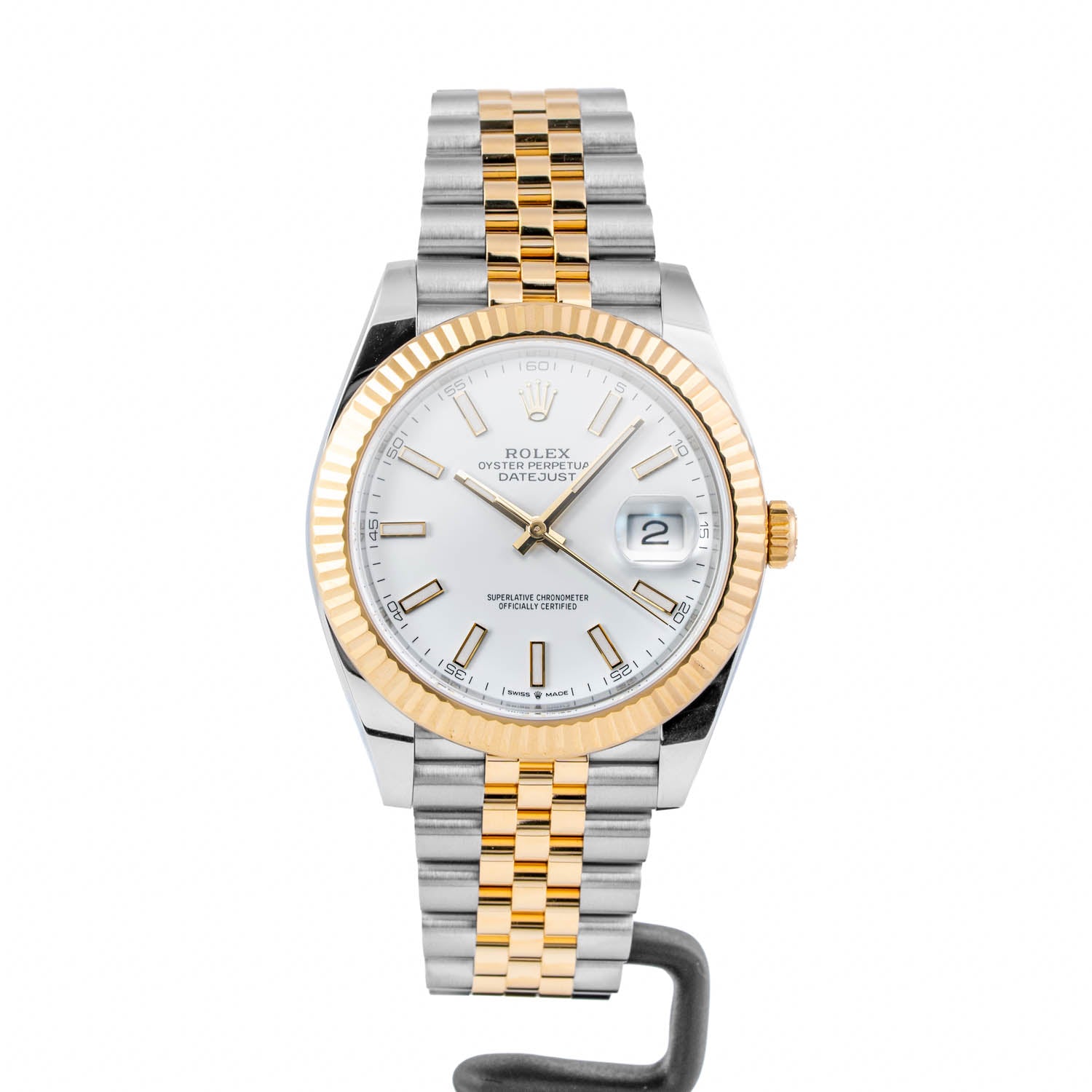 Rolex Datejust 41mm White Dial Two-Tone Jubilee Bracelet – 126333