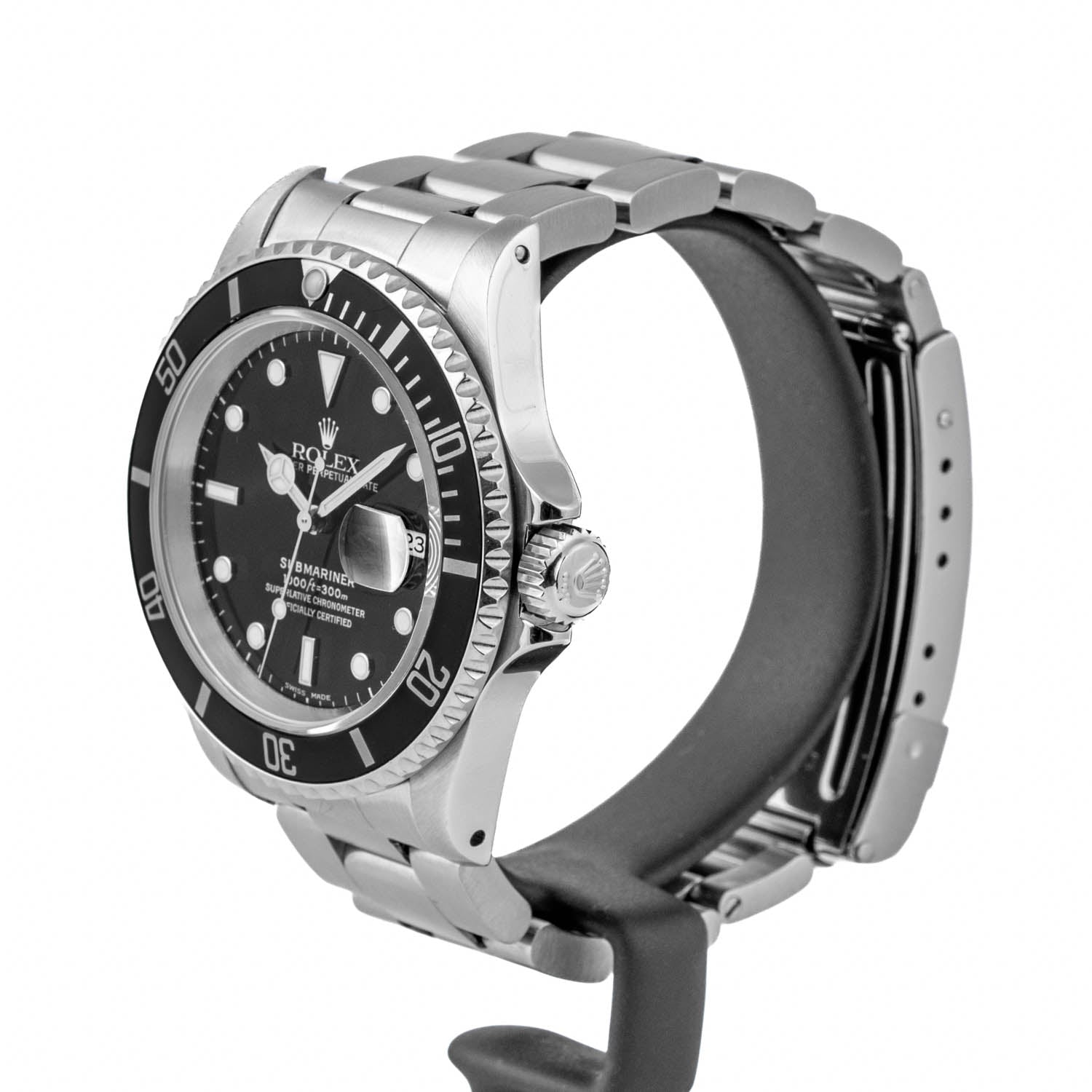 Rolex Submariner Date 40mm Black Dial Black Bezel 16610