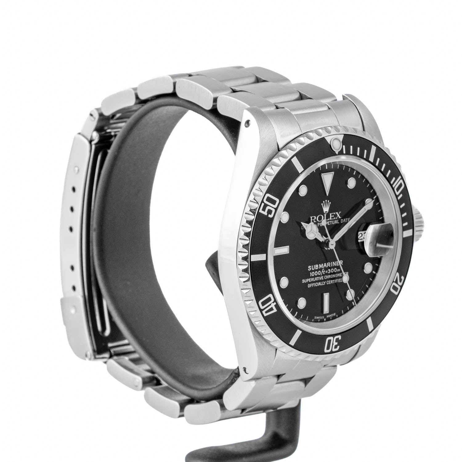 Rolex Submariner Date 40mm Black Dial Black Bezel 16610