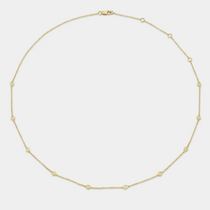 Bailey Diamond Yellow Gold By The Yard Necklace