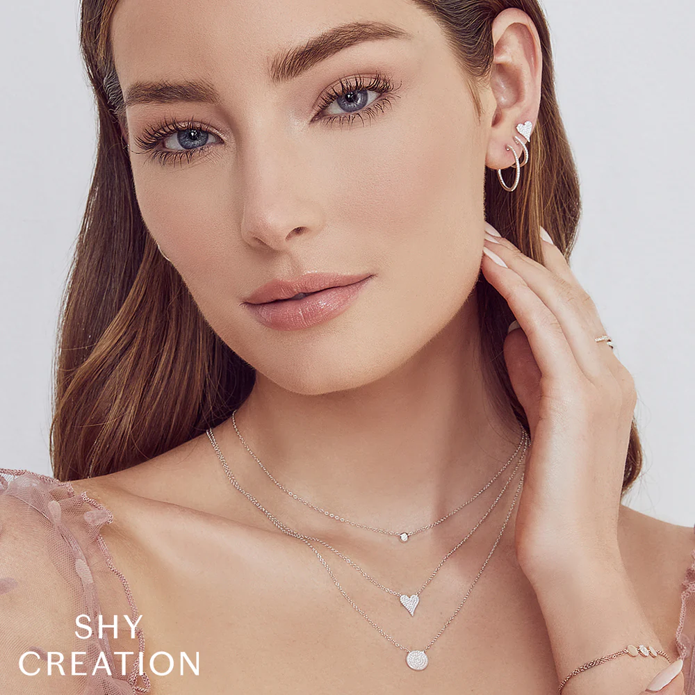 Bailey Diamond White Gold Bezel Necklace