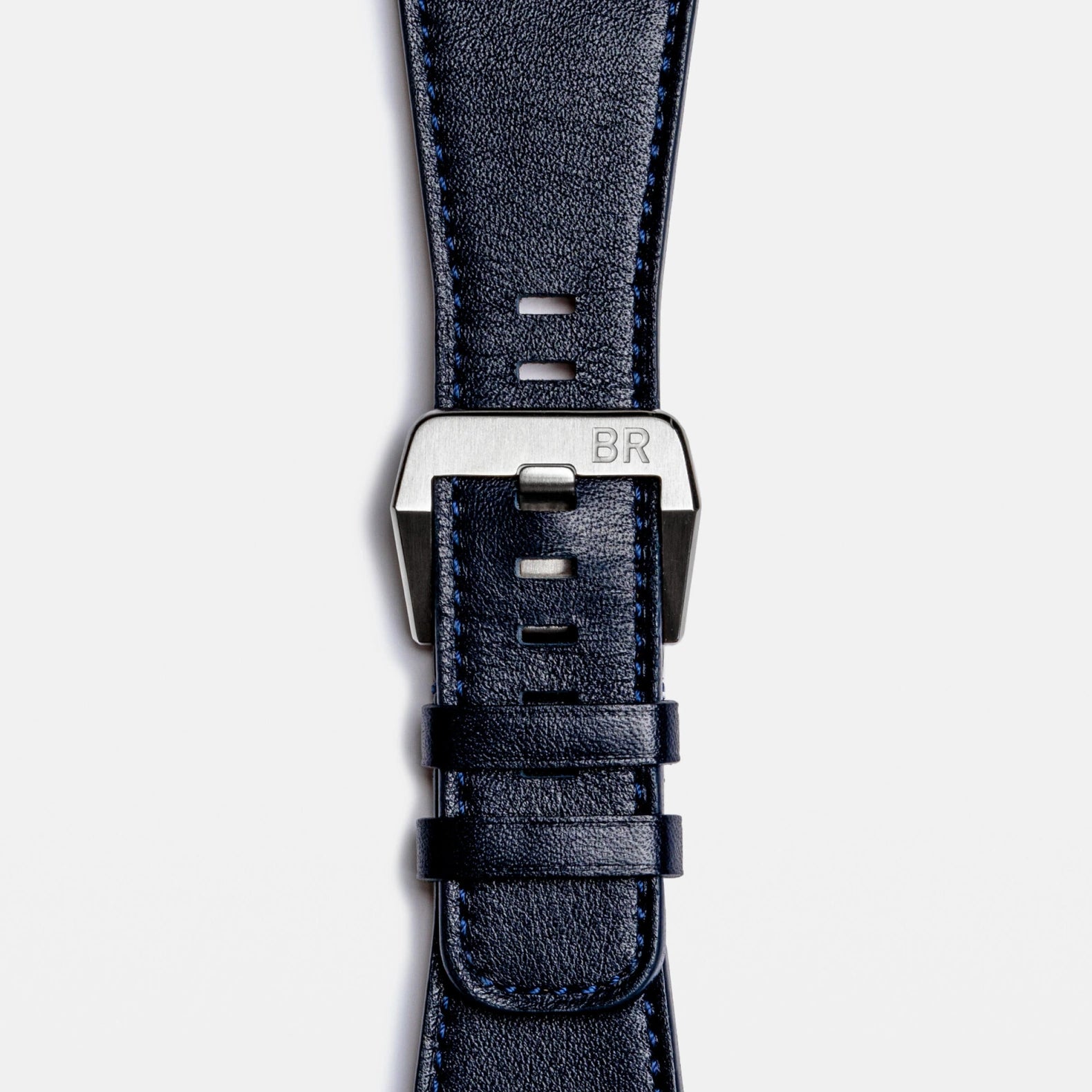 BR-03 Blue Steel 41mm - Blue Dial on Strap
