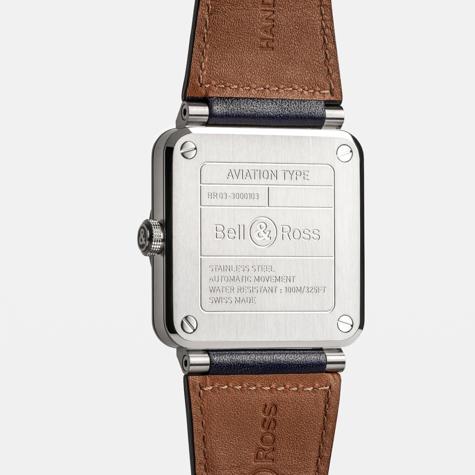 BR-03 Blue Steel 41mm - Blue Dial on Strap