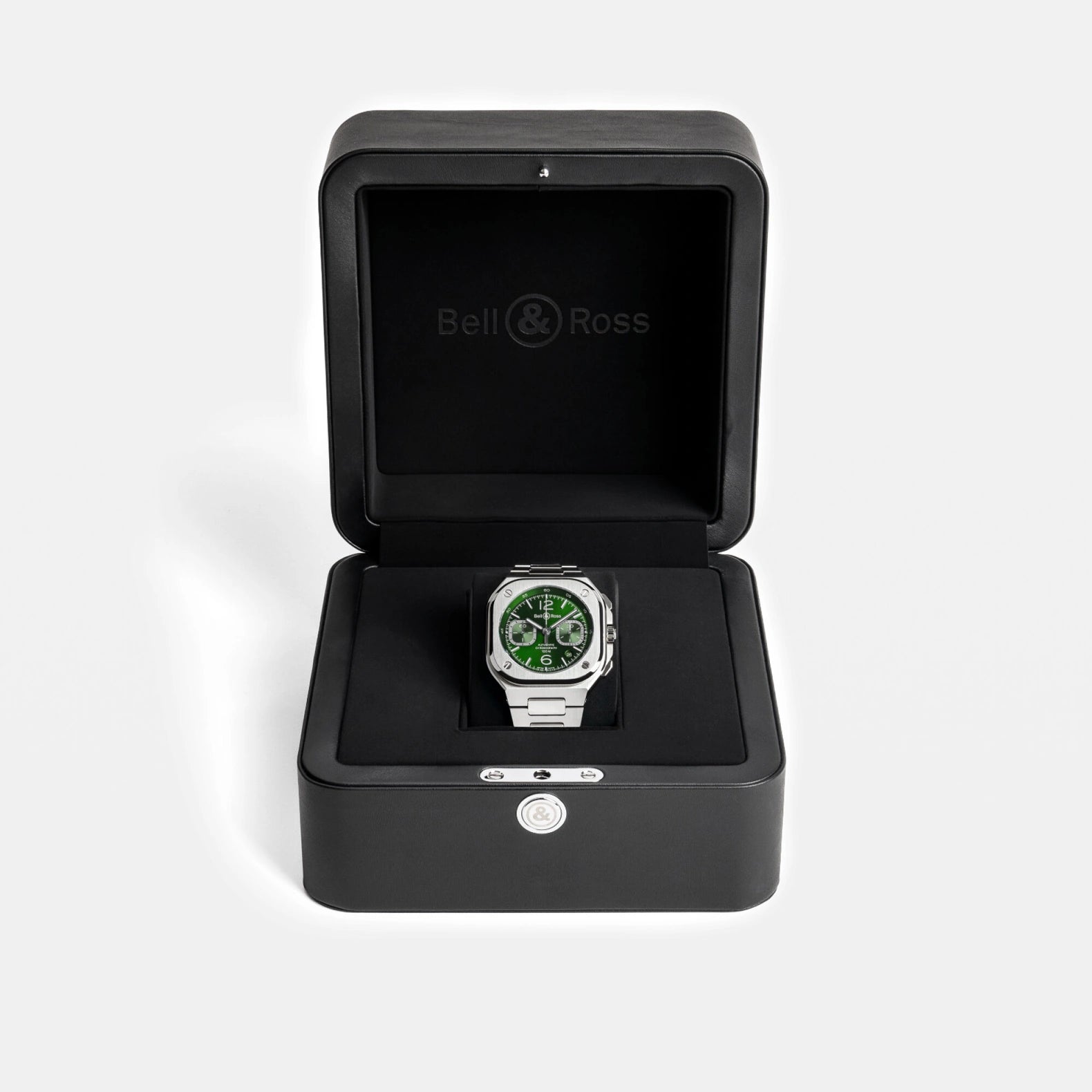 BR-05 Chrono Green Steel 42mm - Green Dial on Bracelet