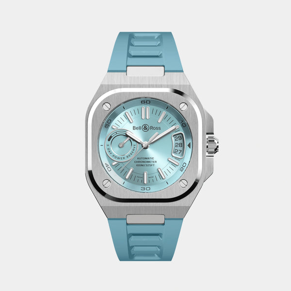 BR-X5 Ice Blue Steel 41mm - Blue Dial on Strap