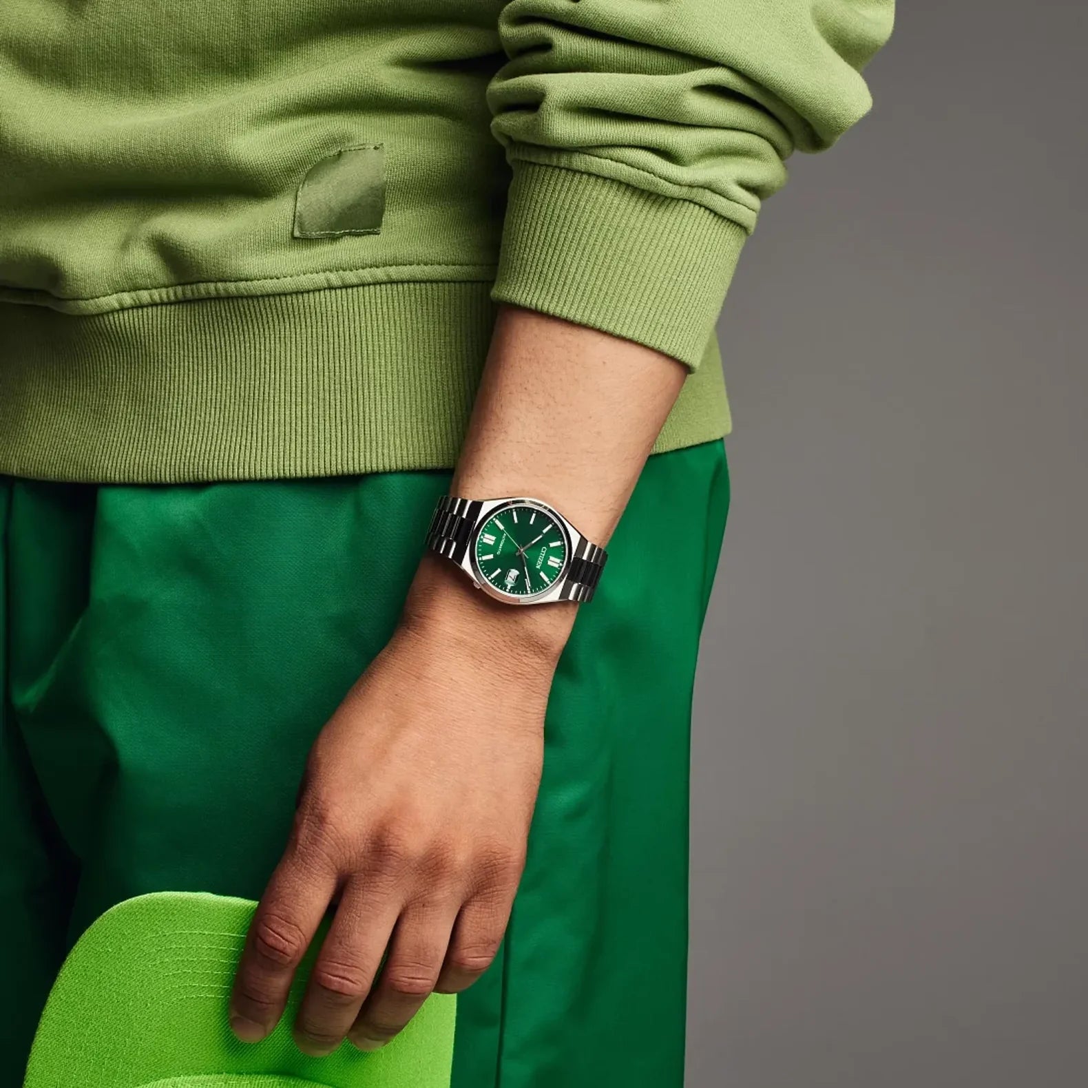 Tsuyosa 40mm - Green Gradient Dial on Bracelet