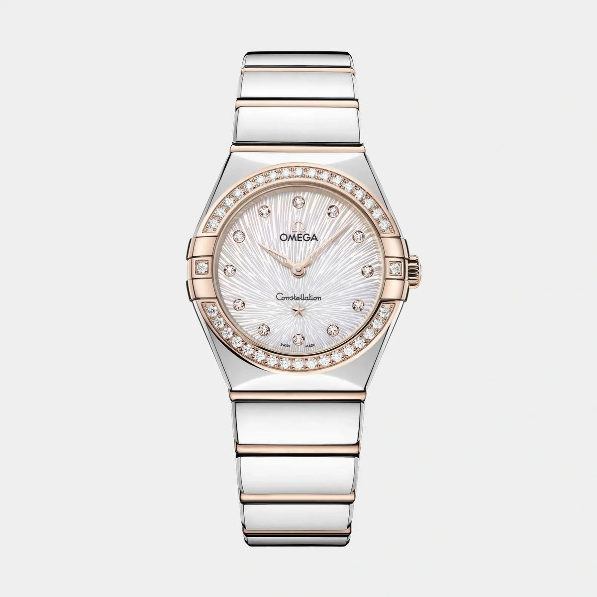 OMEGA | Constellation Two-Tone - Textured Diamond Dial and Bezel