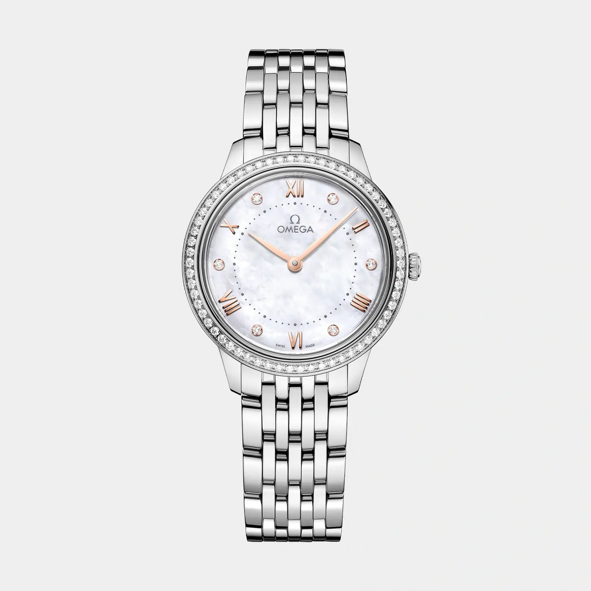 OMEGA | De Ville Prestige 30mm - Mother of Pearl Diamond Dial & Bezel