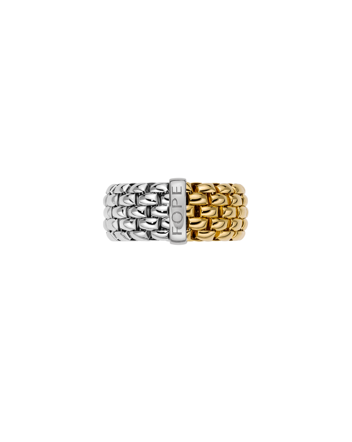 Essentials Bicolour Flex’it Ring with Oval Mesh