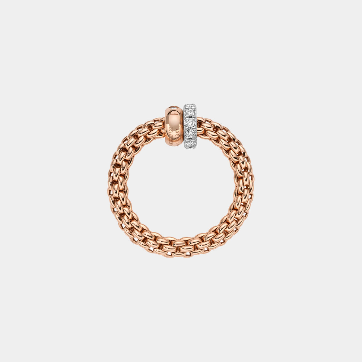 Solo Flex’it Ring with Diamond Pavé