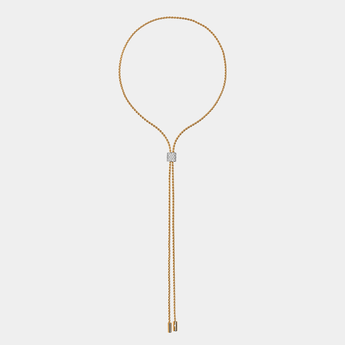 Aria Slider Necklace with Diamond Pavé