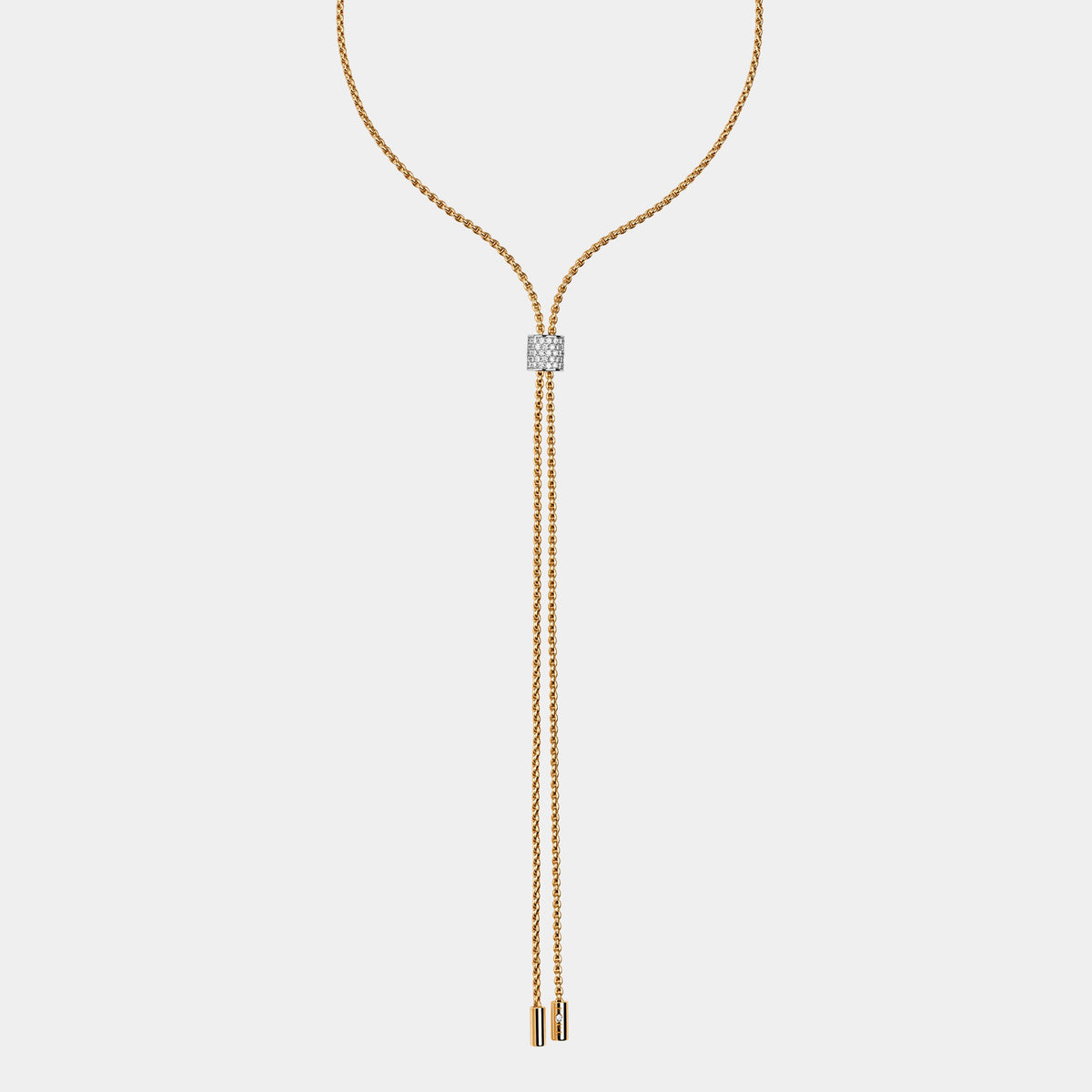 Aria Slider Necklace with Diamond Pavé