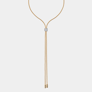 Aria Slider Necklace with Diamond Pavé