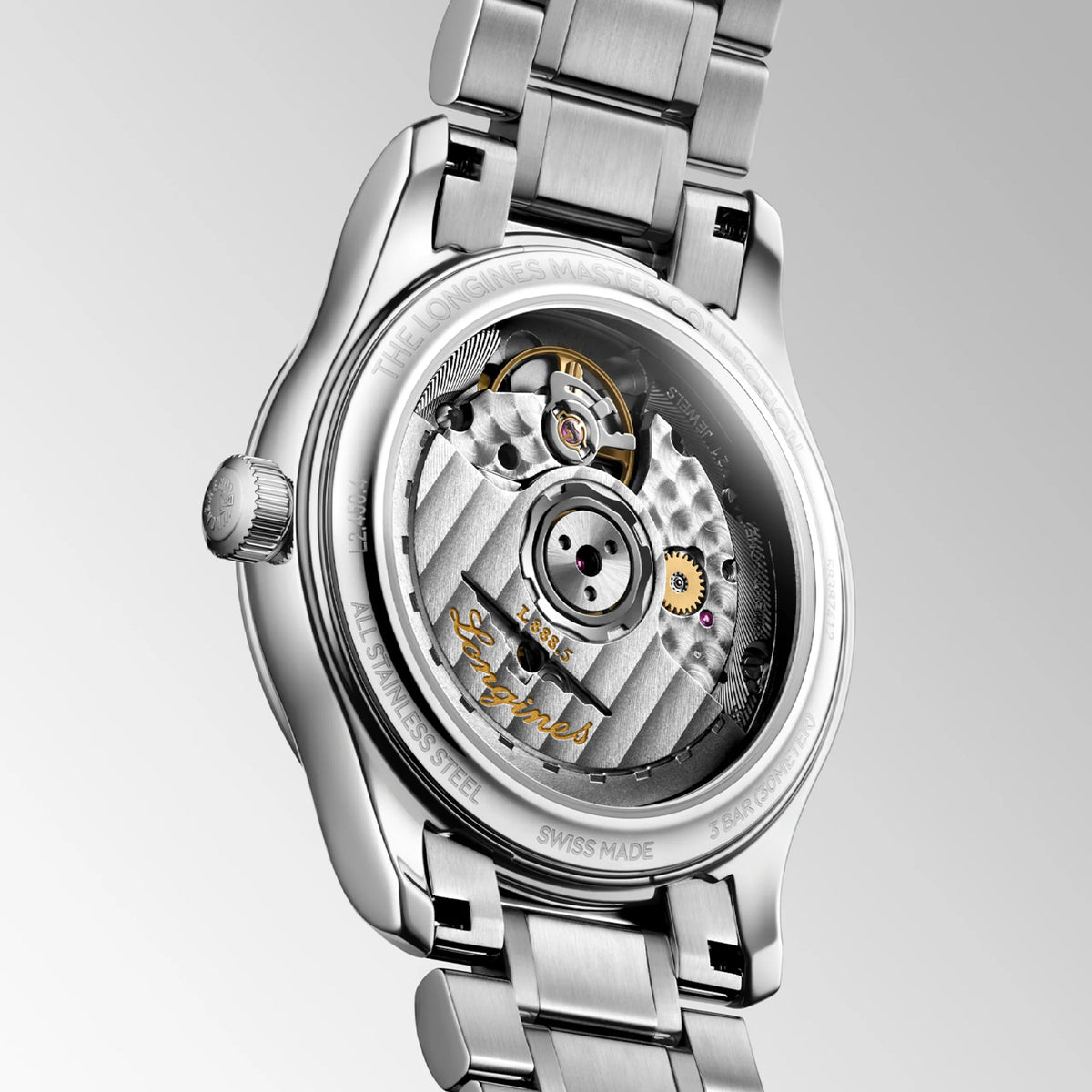 Master Collection 34mm Mother-of-Pearl Diamond Dial Stainless Steel Watch