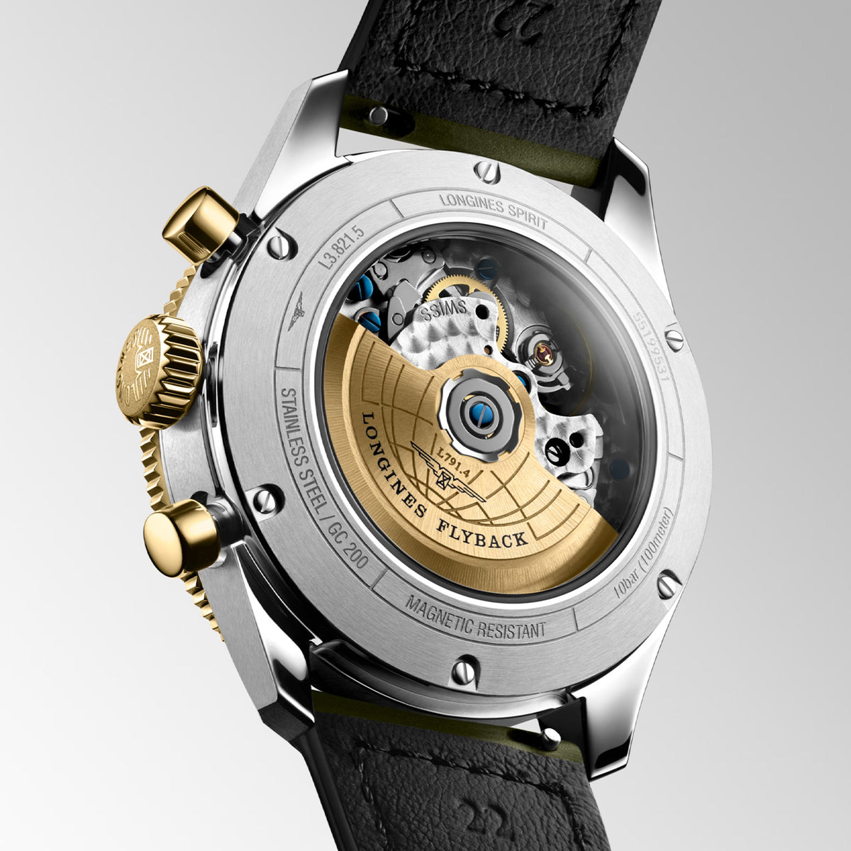 Spirit Flyback 42mm Green Dial Stainless Steel & 18K Yellow Gold Watch