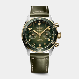 Spirit Flyback 42mm Green Dial Stainless Steel & 18K Yellow Gold Watch