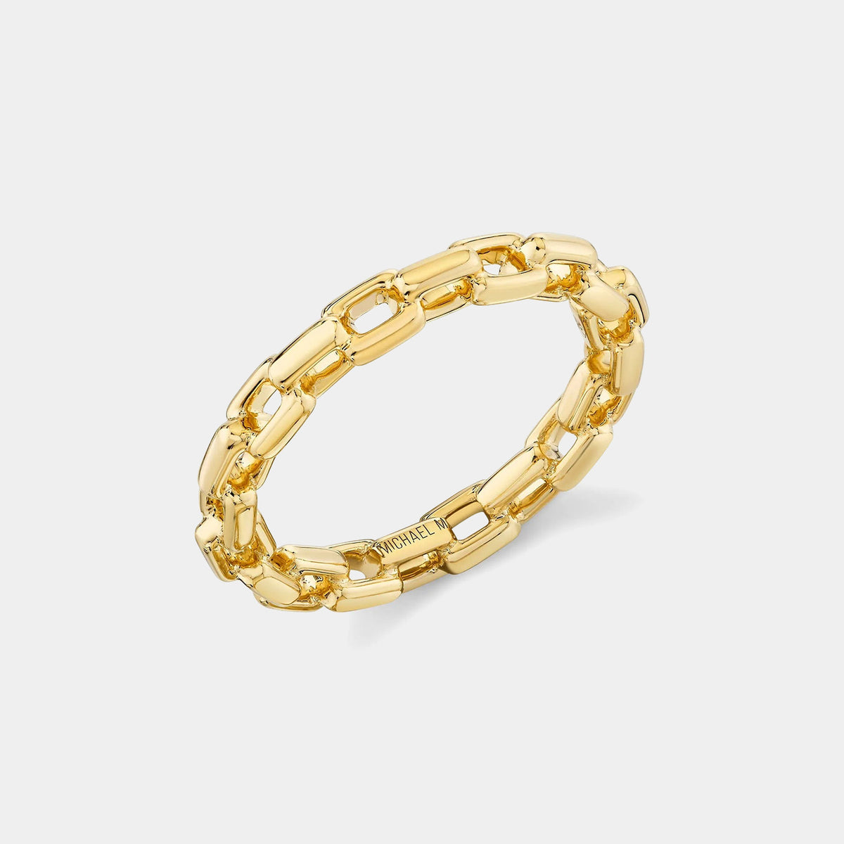 Link Chain Band in 18K Yellow Gold