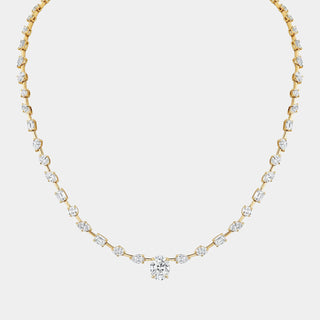 Montage Oval Diamond Center Riviera Necklace