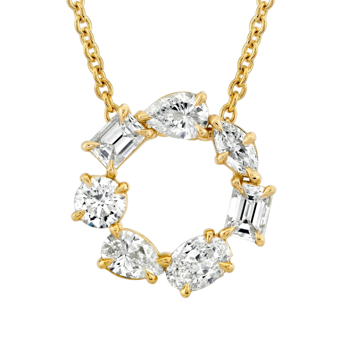 Montage Circle Diamond Necklace