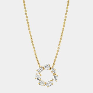 Montage Circle Diamond Necklace