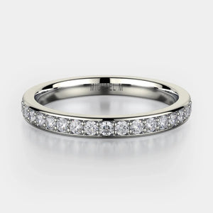 Channel Set Diamond Wedding Ring Platinum - R324B
