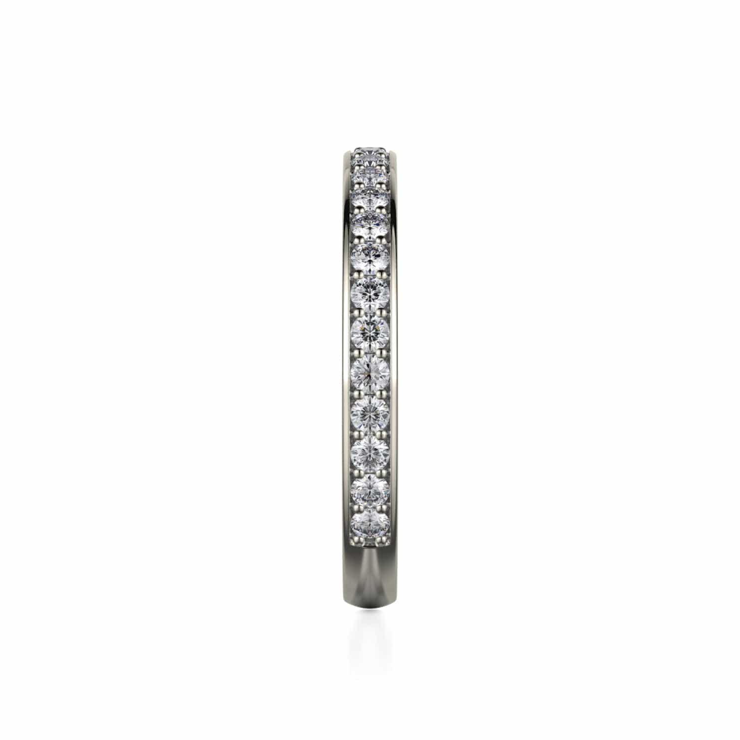 Channel Set Diamond Wedding Ring Platinum - R324B