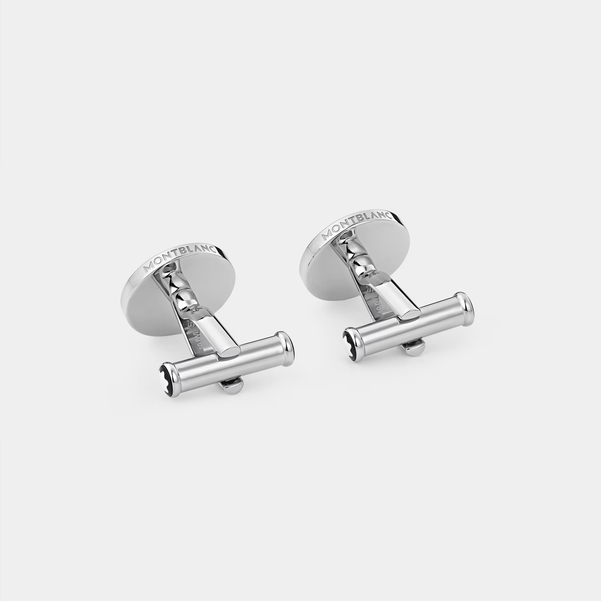 Montblanc Star Cufflinks - Stainless Steel & Onyx